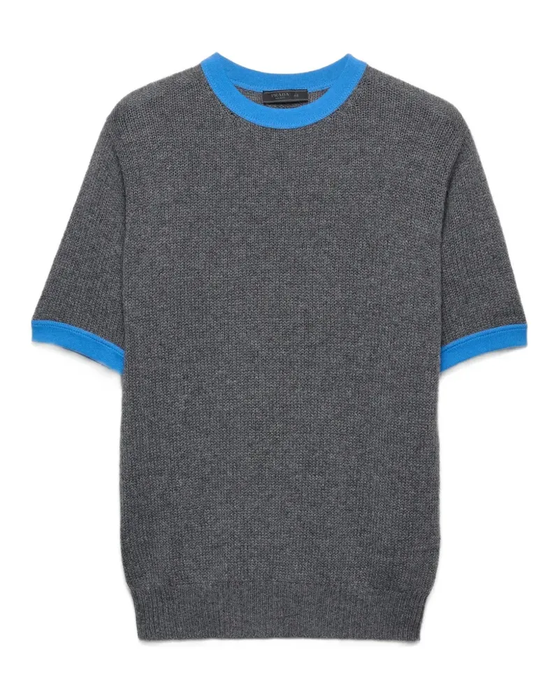 Prada Kurzärmeliger Pullover - Grau Grau
