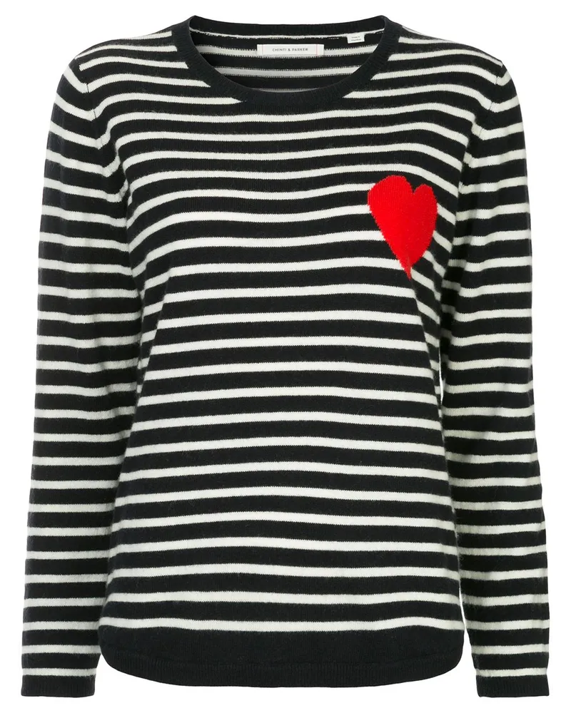 Chinti & Parker Gestreifter Pullover - Blau Blau
