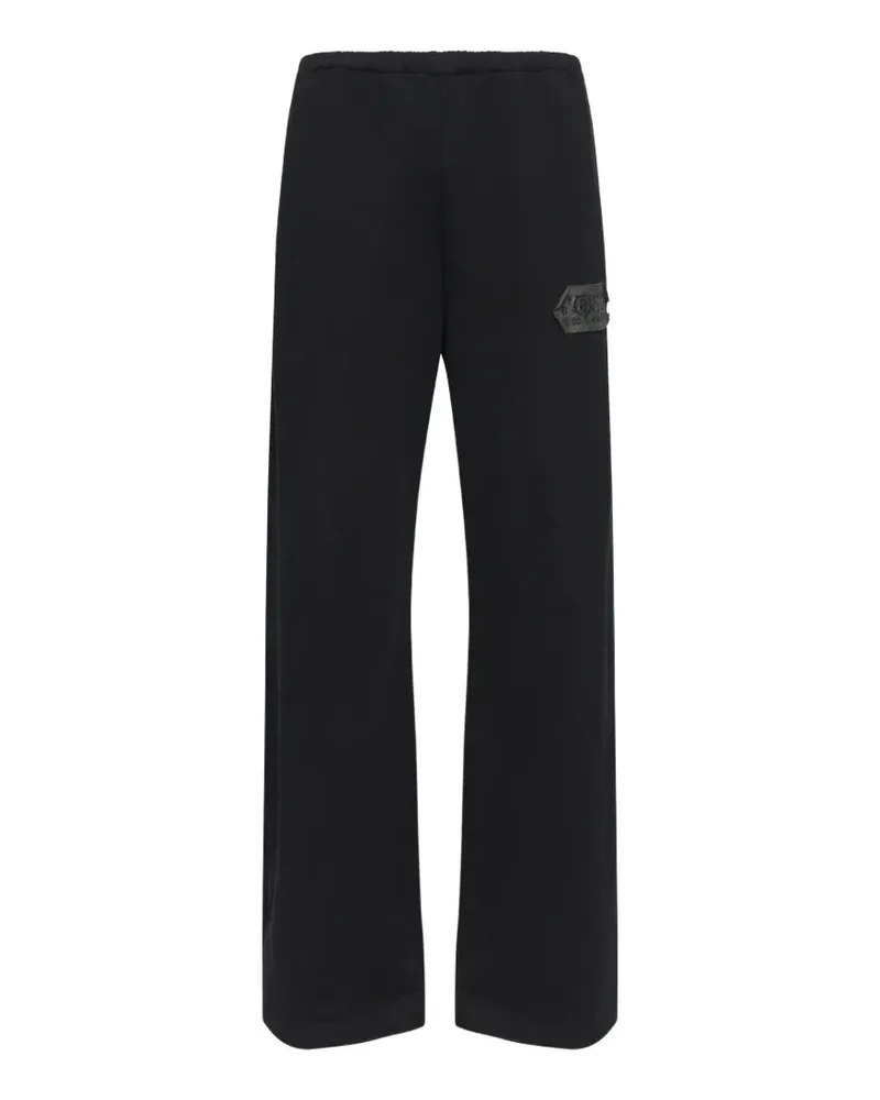 Maison Margiela Hose mit Patch-Detail - Schwarz Schwarz