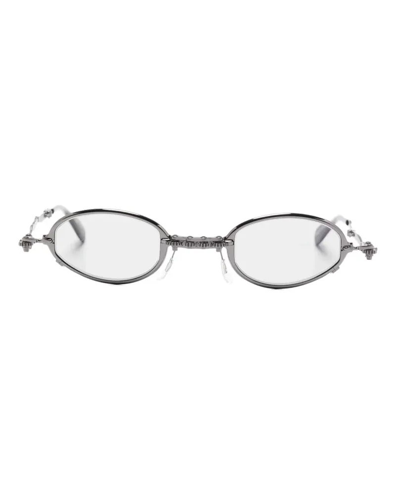 KUBORAUM Brille mit ovalem Gestell - Silber Silber