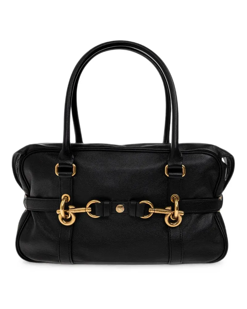 Burberry buckled leather shoulder bag - Schwarz Schwarz