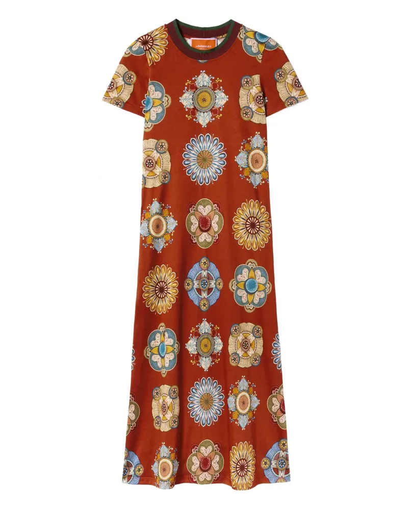 La DoubleJ Kleid mit Blumen-Print - Rot Rot