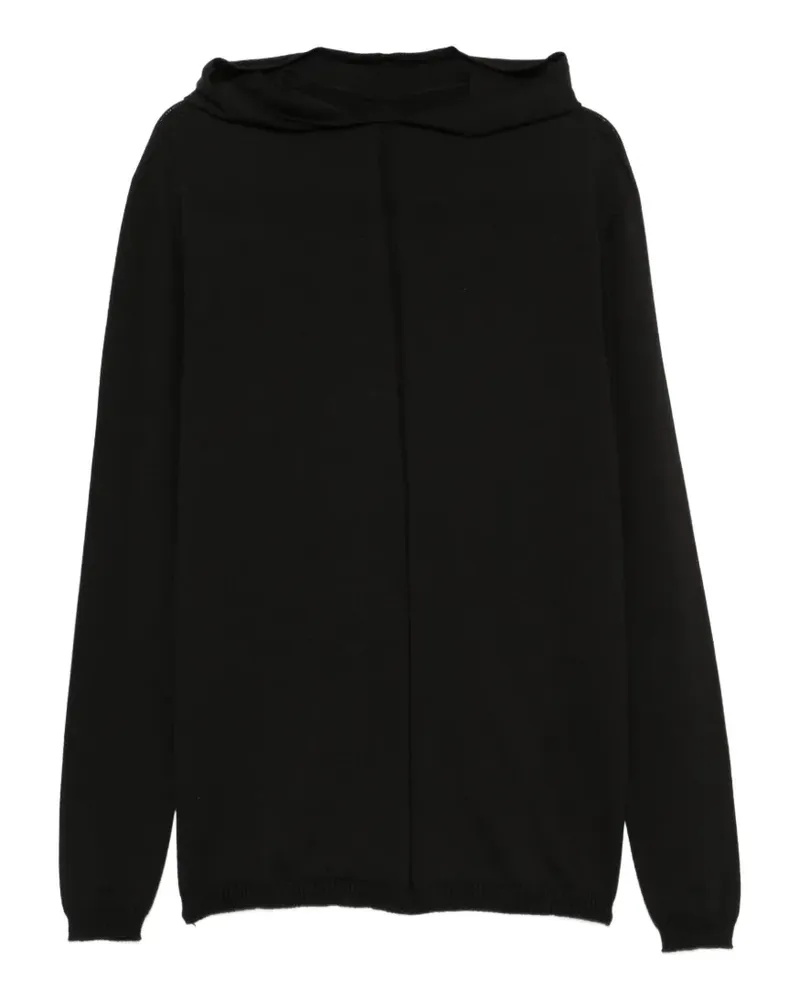 Rick Owens Hoodie mit Ziernaht - Schwarz Schwarz