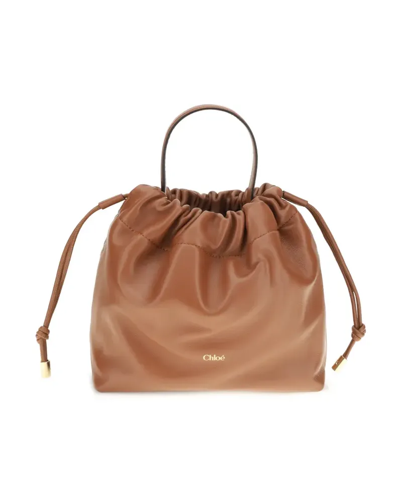 Chloé drawstring leather bucket bag - Braun Braun