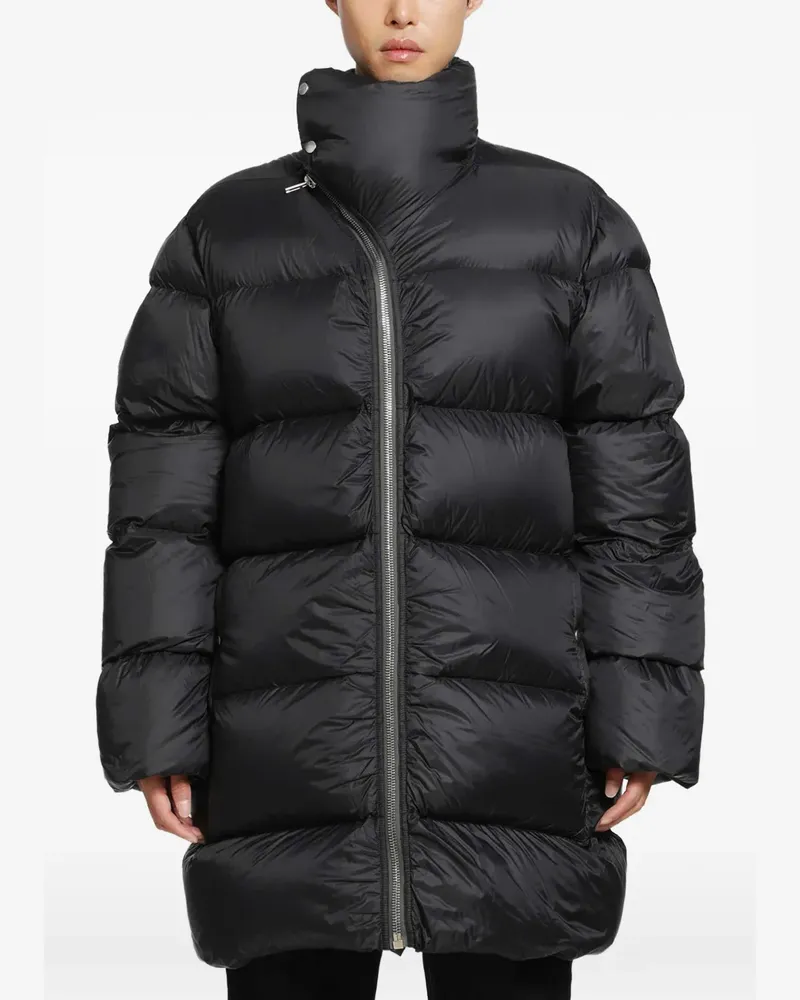 Rick Owens Turtle padded down coat - Schwarz Schwarz