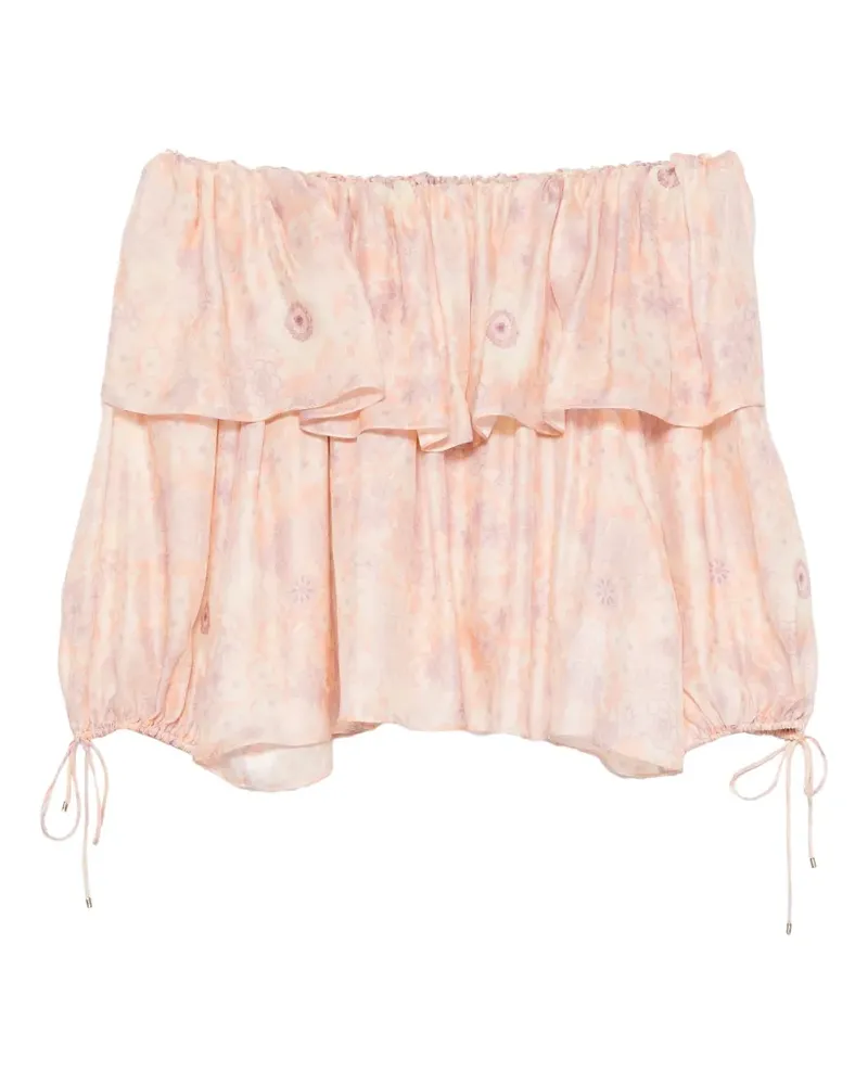 Chloé ruffled off-shoulder blouse - Rosa Rosa