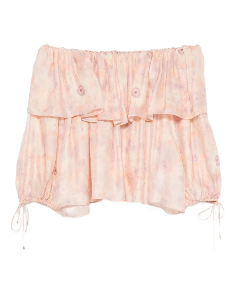 Chloé ruffled off-shoulder blouse - Rosa Rosa