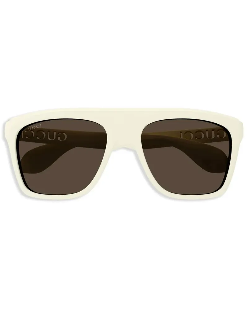 Gucci Getönte Pilotenbrille - Weiß Weiß