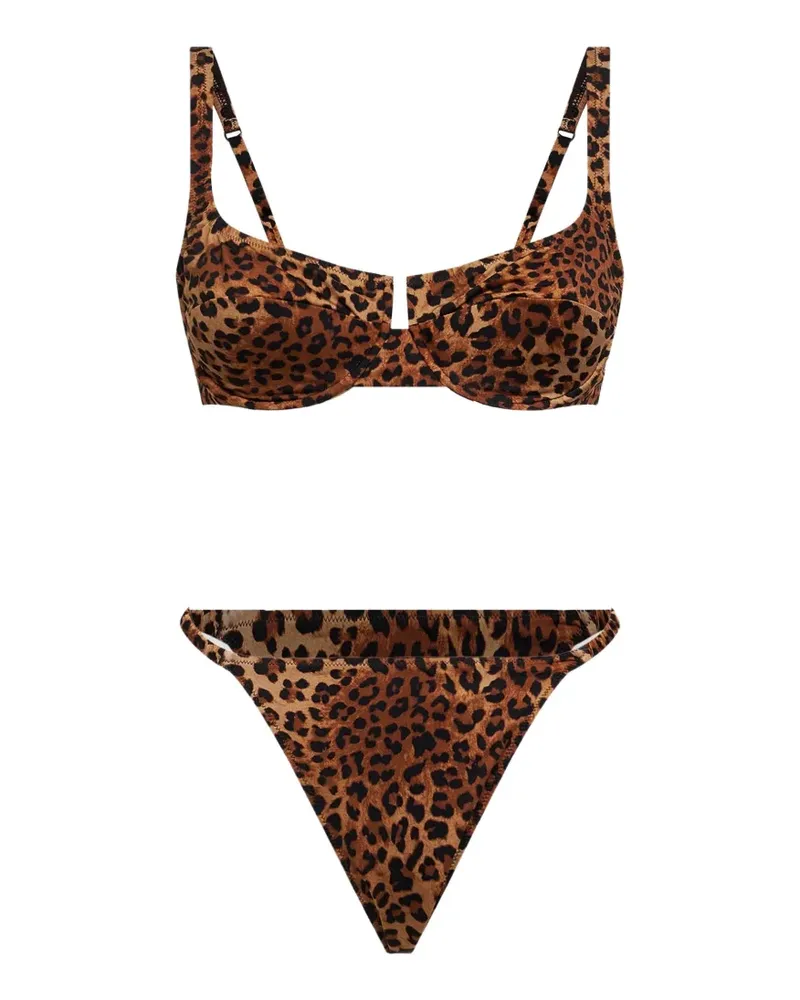 MC2 Saint Barth leopard-print bikini - Braun Braun