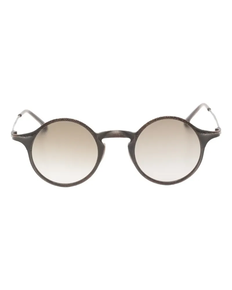 RIGARDS x Uma Wang Sonnenbrille mit rundem Gestell - Braun Braun