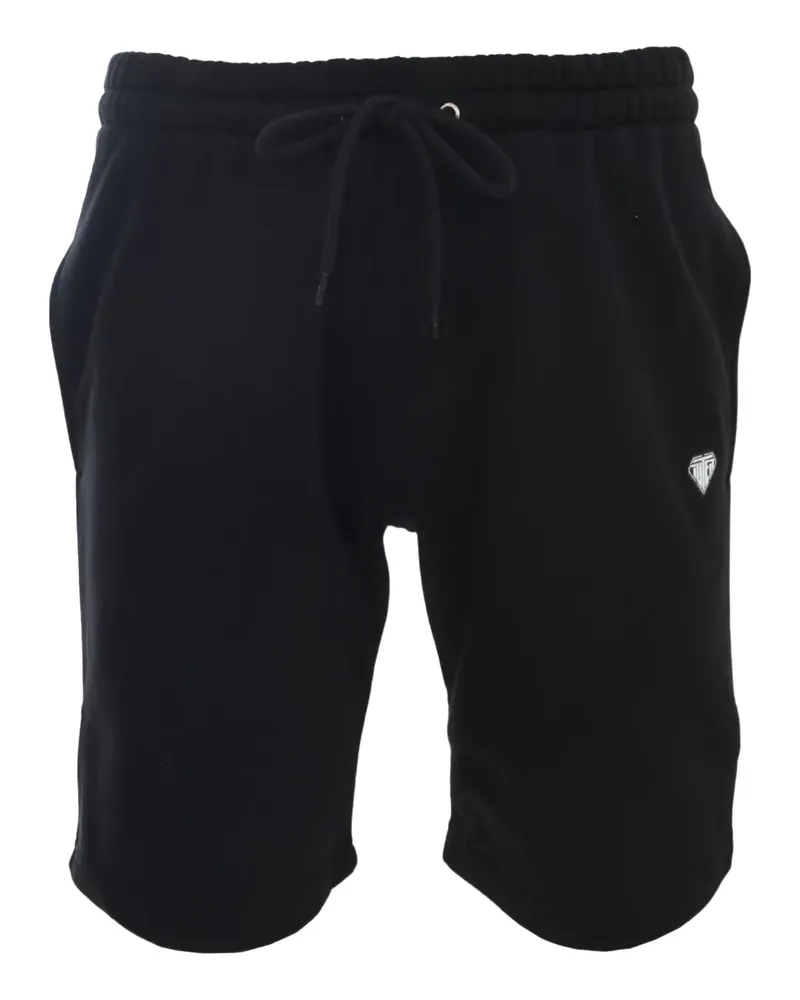 Iuter Shorts mit Logo-Stickerei - Schwarz Schwarz
