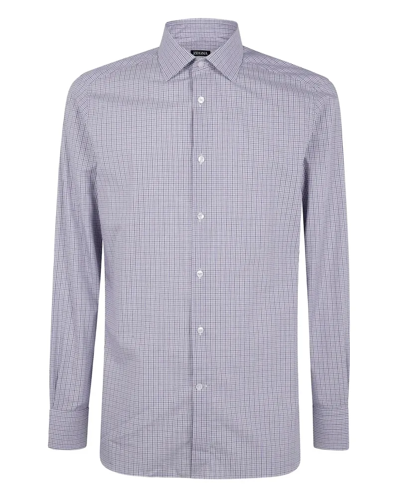 Ermenegildo Zegna Kariertes Hemd - Blau Blau