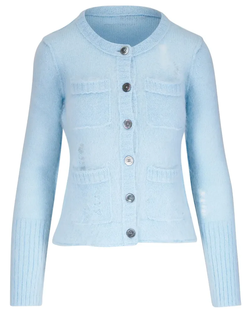 R13 Langärmeliger Cardigan - Blau Blau