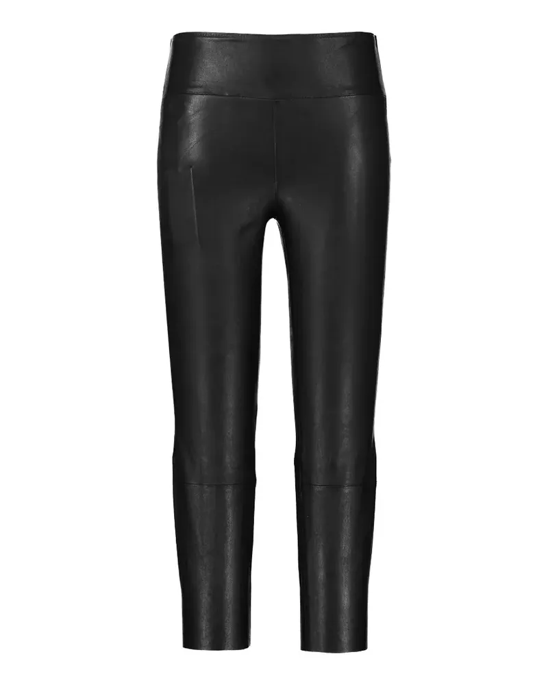 SPRWMN leather cropped legging - Schwarz Schwarz