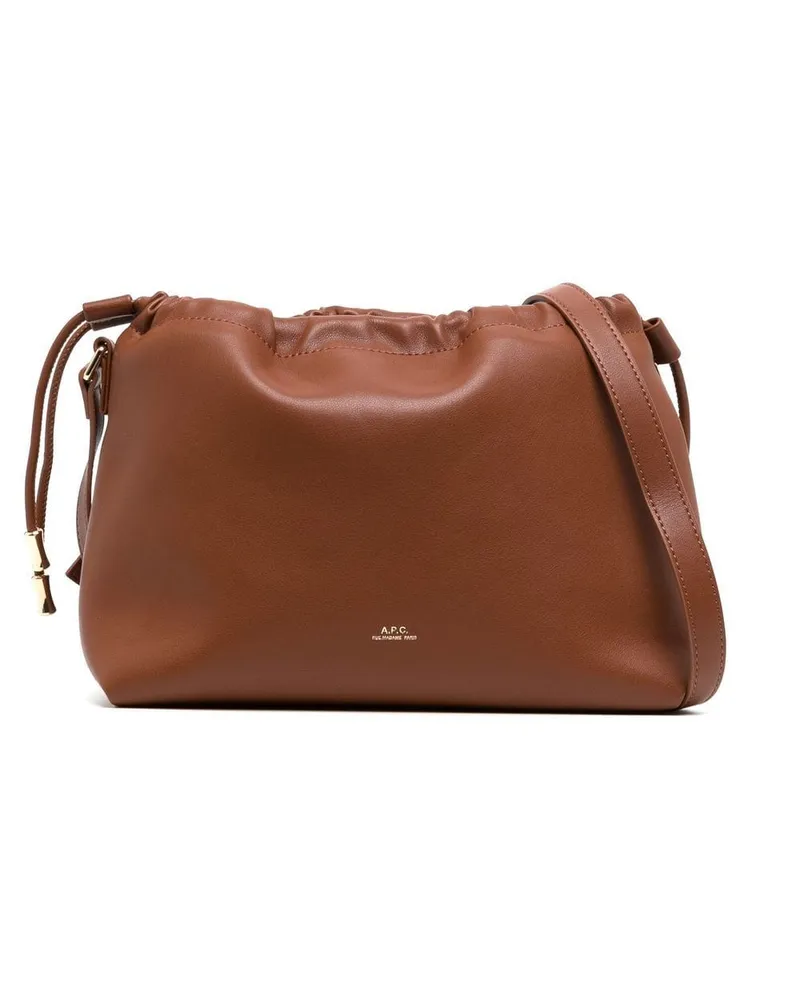 A.P.C. Kleine Ninon Umhängetasche - Braun Braun