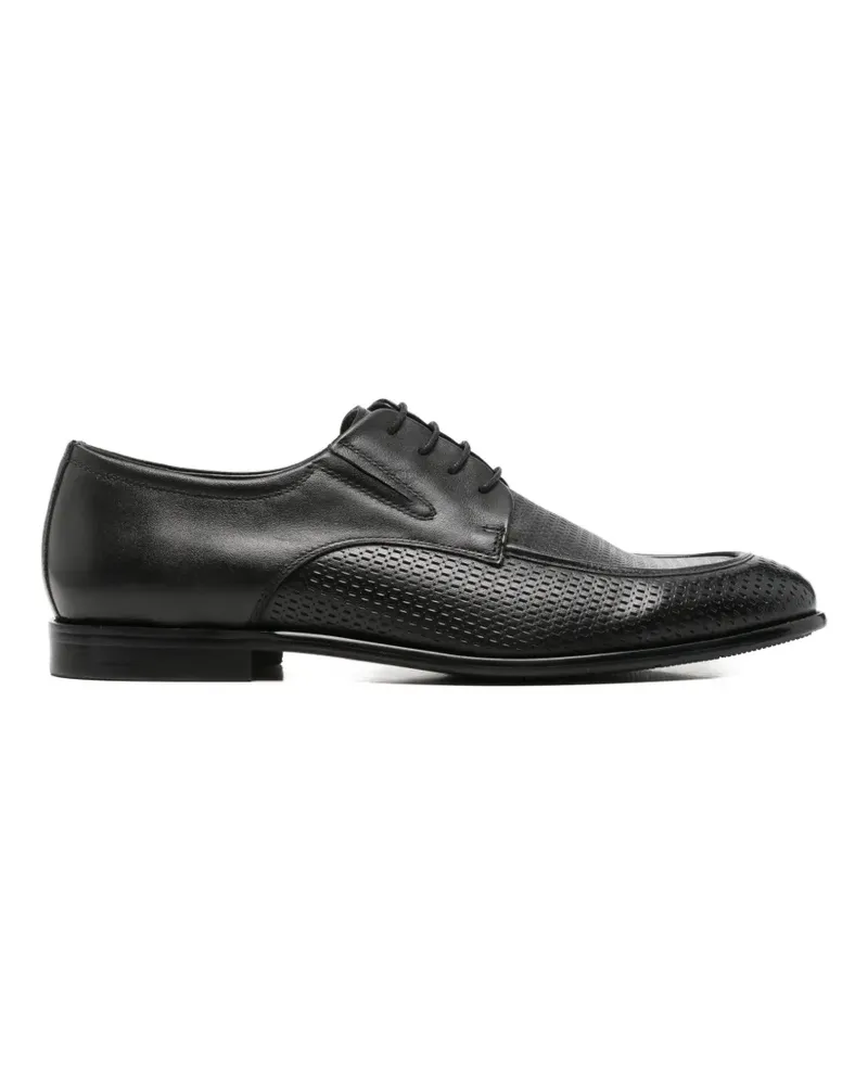 Alberto Gozzi perforated derby shoes - Schwarz Schwarz