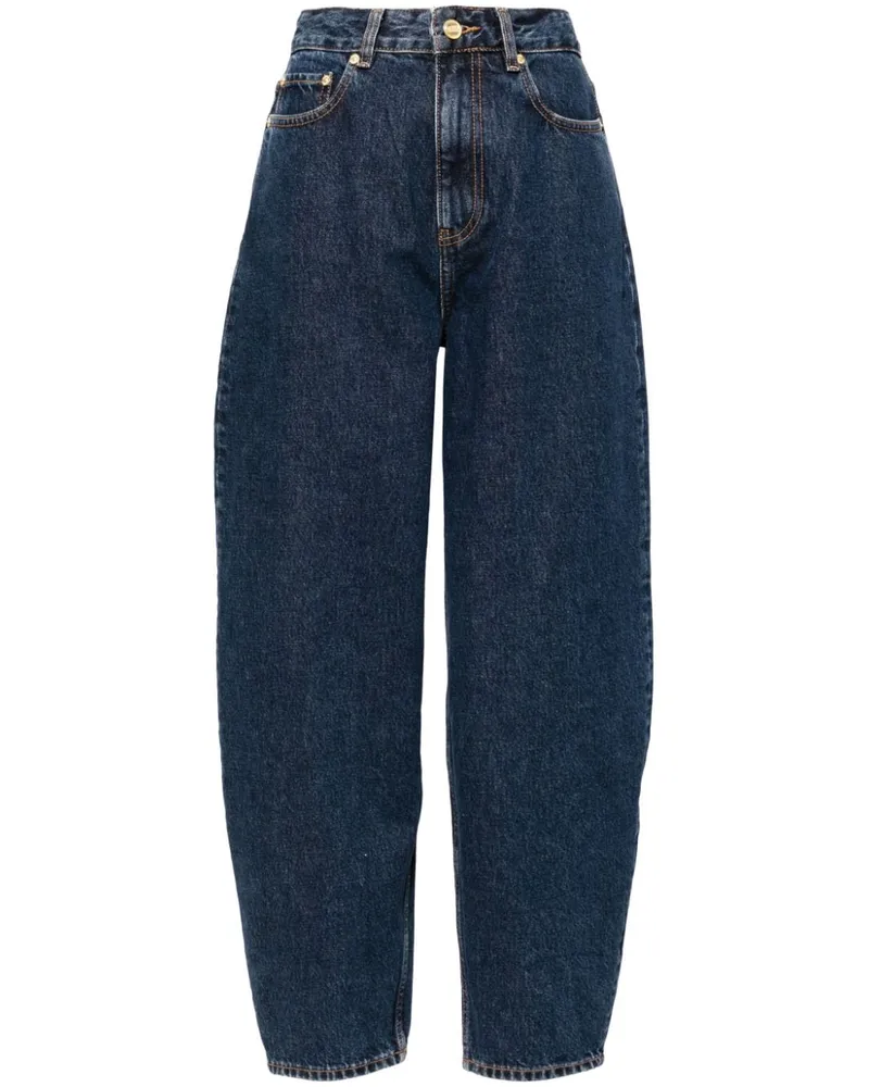 Ganni Jeans aus Bio-Baumwolle Blau