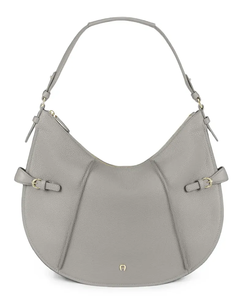 Aigner Mittelgroße Cavallo Schultertasche - Grau Grau