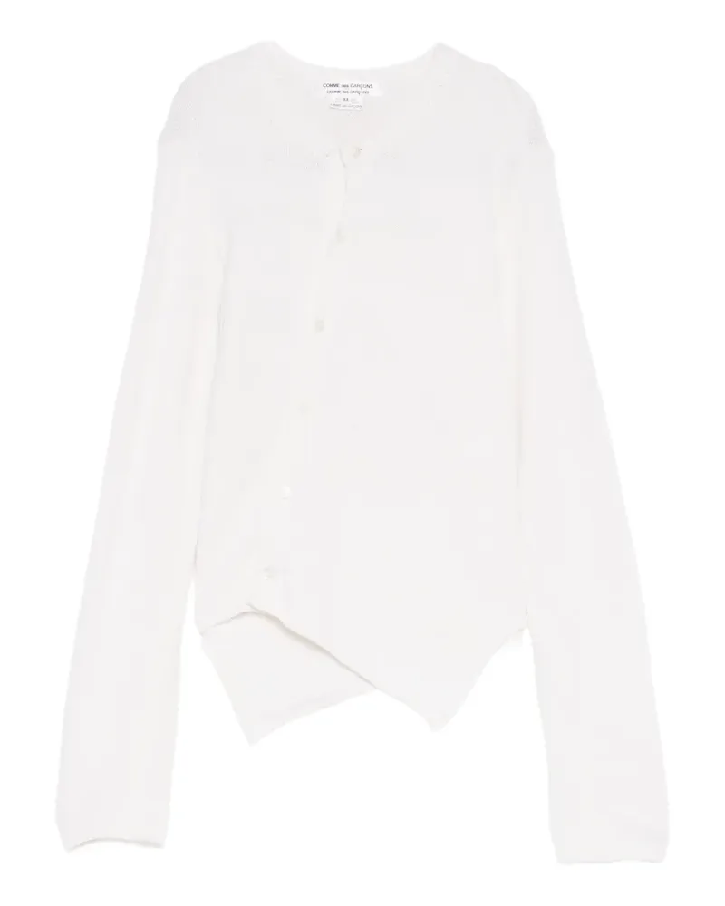 Comme des Garçons asymmetric cardigan - Weiß Weiß