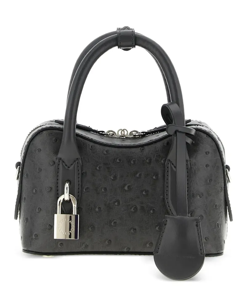 Stella McCartney Ryder ostrich-effect crossbody bag - Grau Grau