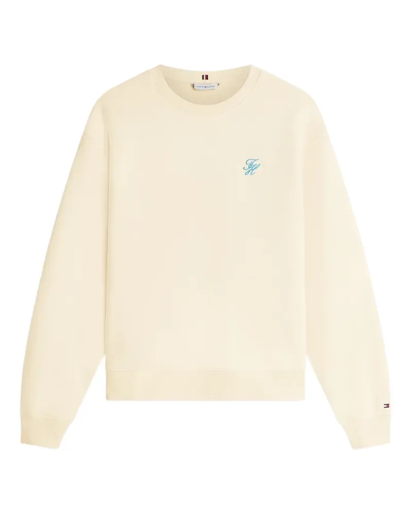 Tommy Hilfiger Pullover mit Logo-Stickerei - Nude Nude