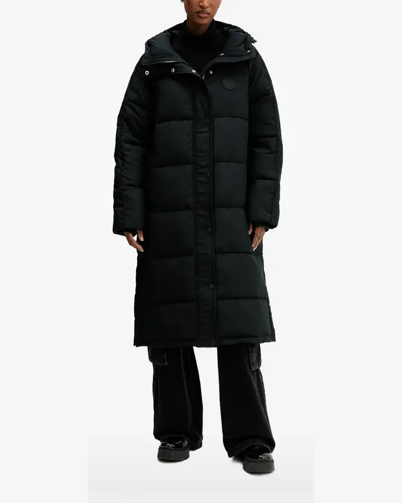 Converse Gefütterter Kapuzenmantel - Schwarz Schwarz