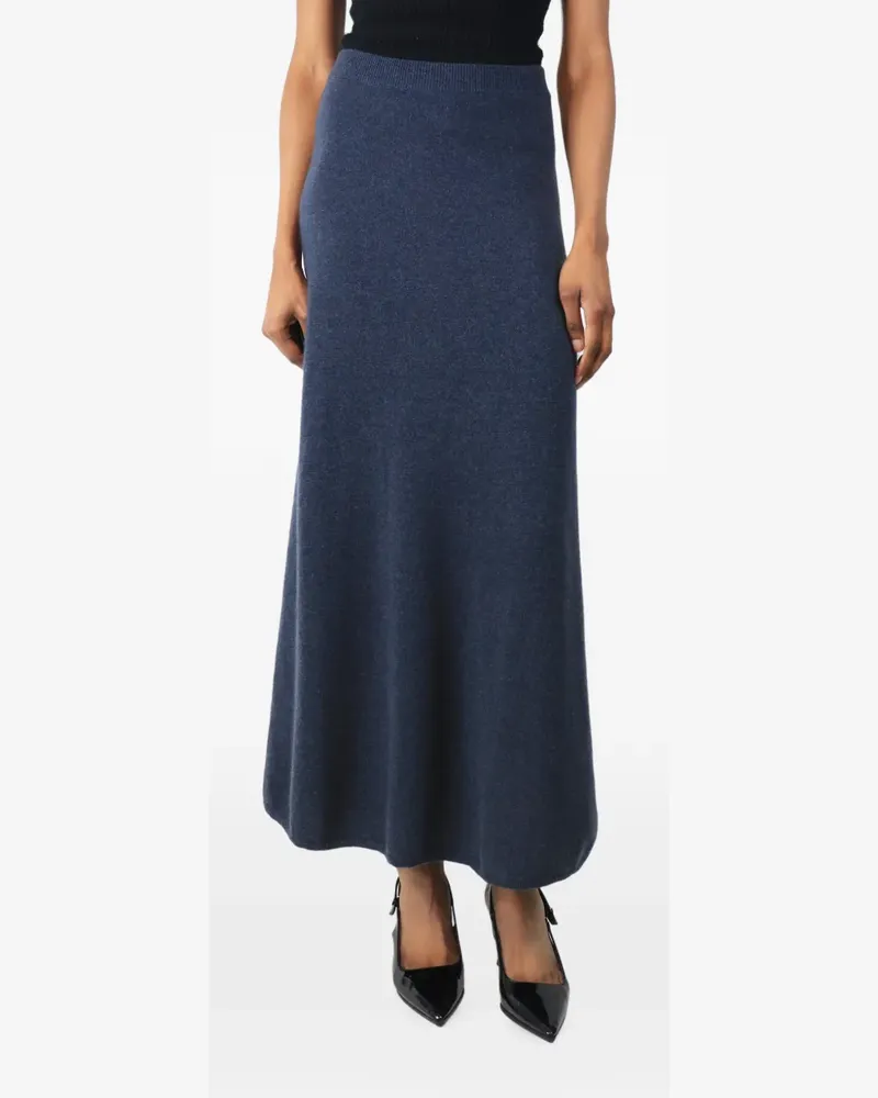 Lisa Yang ribbed-waistband maxi skirt - Blau Blau