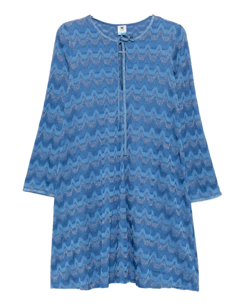 Missoni long-sleeve midi dress - Blau Blau