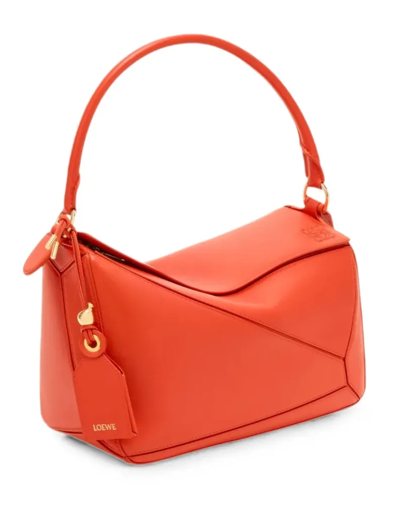 Loewe medium Featherlight Puzzle shoulder bag - Orange Orange