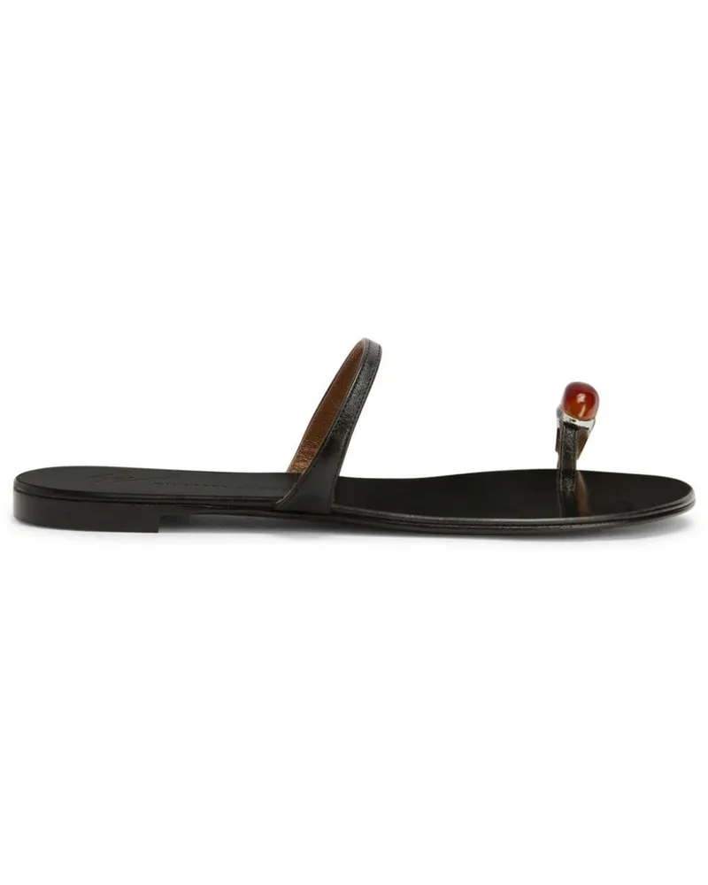 Giuseppe Zanotti Acates Ring Sandalen - Schwarz Schwarz