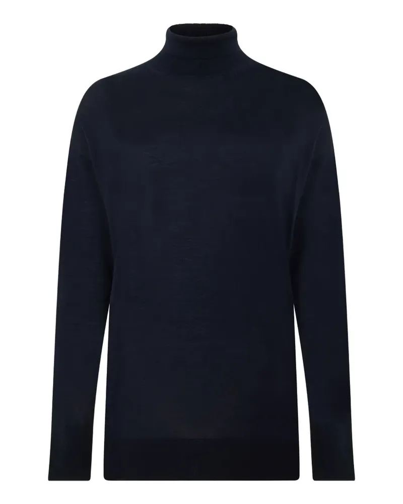Max Mara high-neck long-sleeve sweater - Blau Blau
