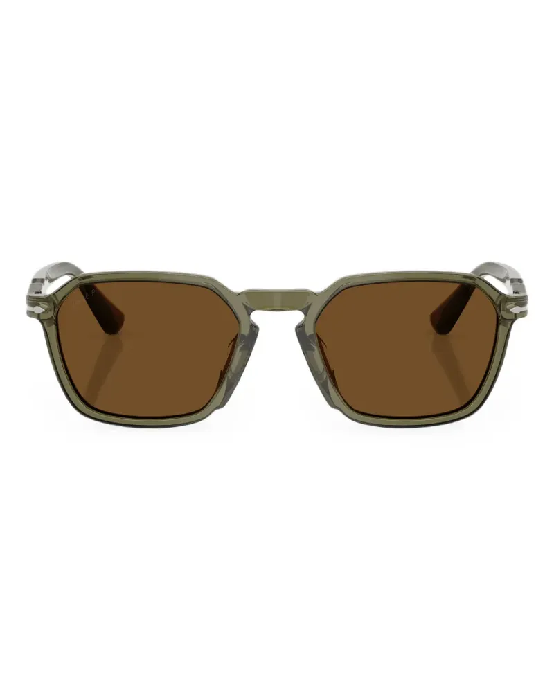 Persol Supreme Arrow Sonnenbrille mit geometrischem Gestell - Grün Grün