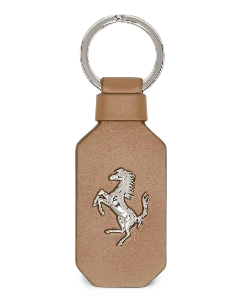Ferrari Prancing Horse leather keyring - Nude Nude