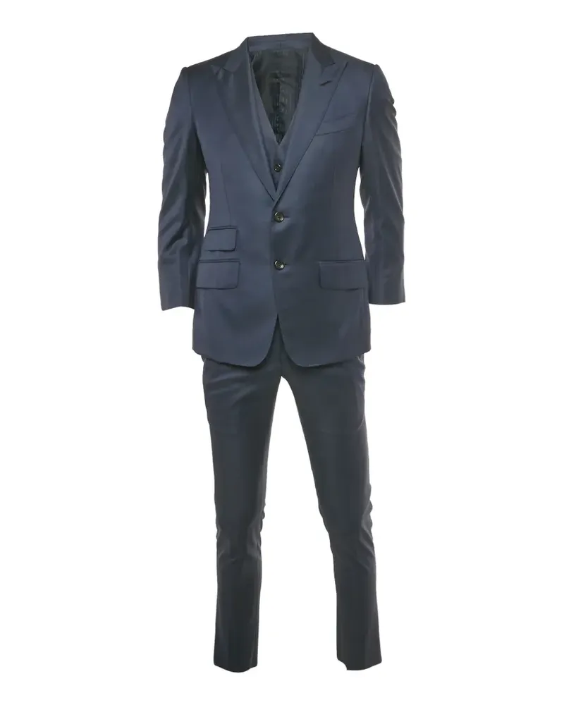 Tom Ford three-piece wool suit - Blau Blau
