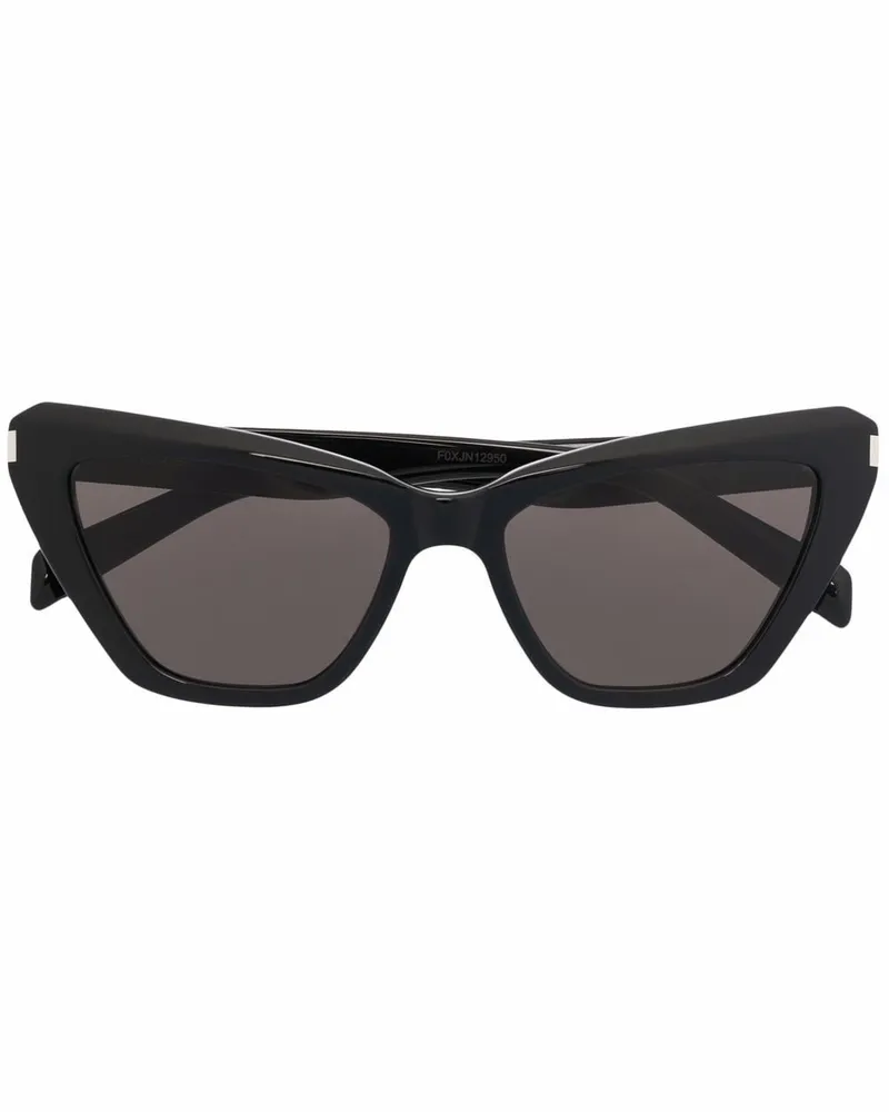 Saint Laurent Cat-Eye-Sonnenbrille - Schwarz Schwarz