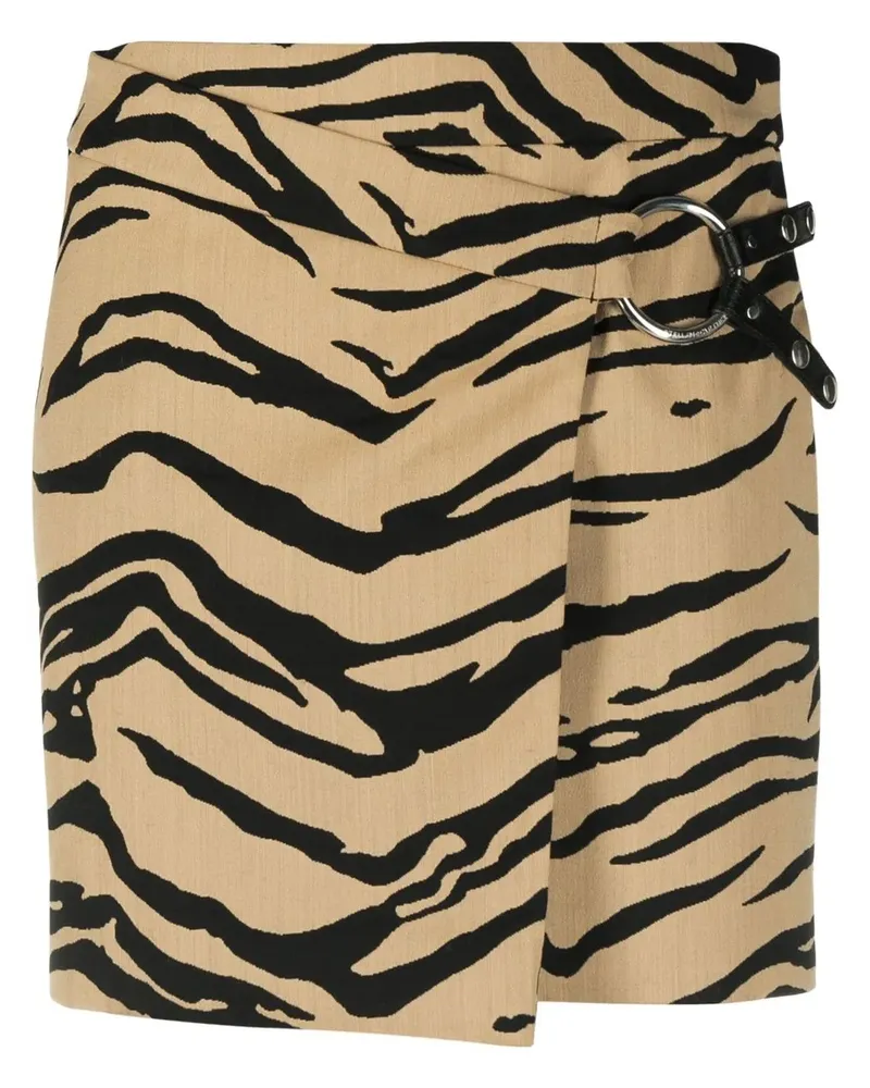 Stella McCartney Minirock mit Print - Braun Braun