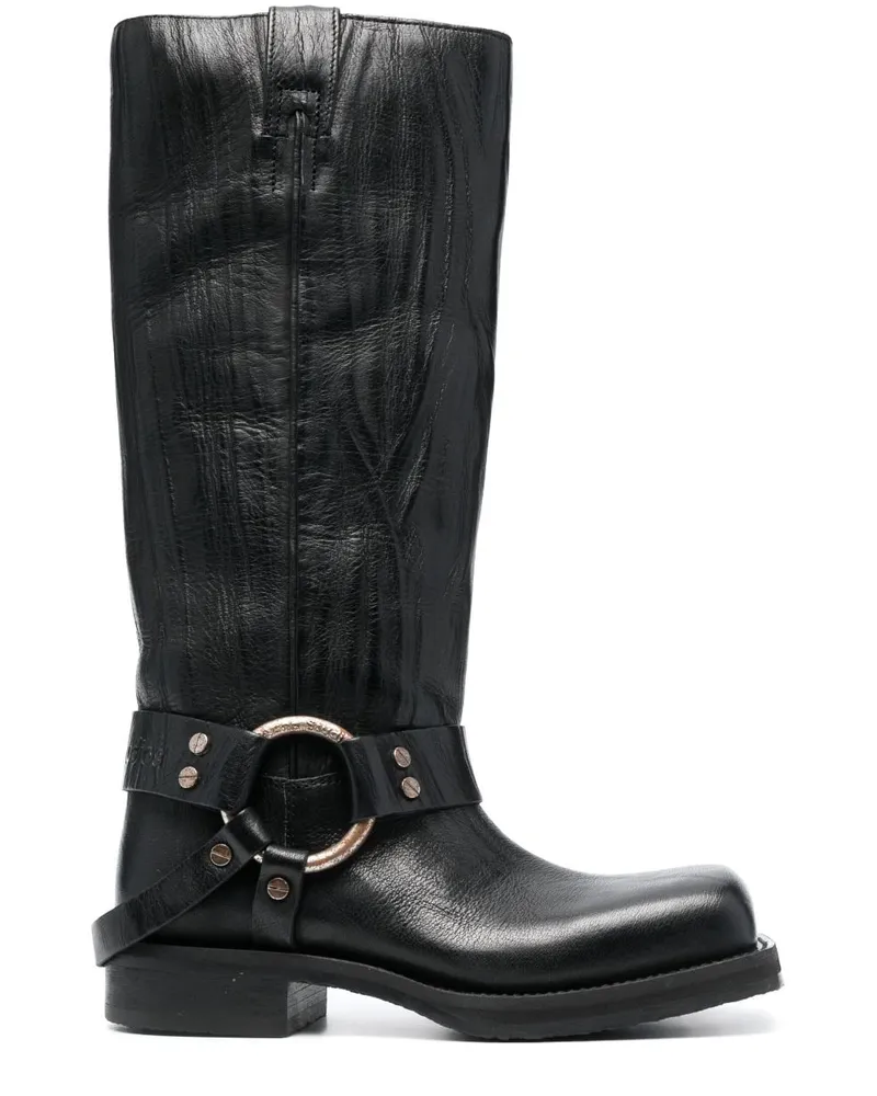 Acne Studios Kniehohe Stiefel 30mm - Schwarz Schwarz
