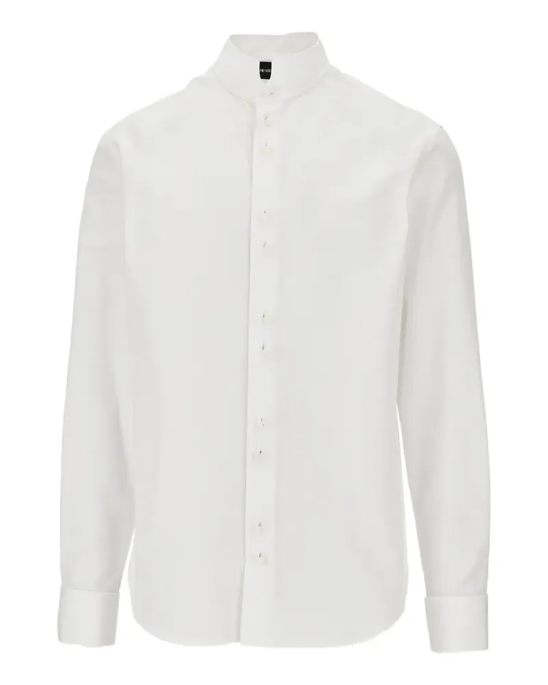 Emporio Armani band-collar button-up shirt - Weiß Weiß