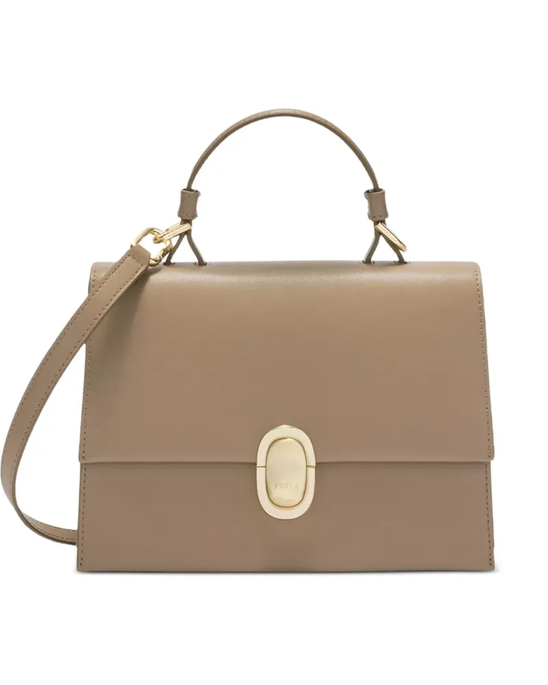 Furla Kleiner Eclisse Tote Bag mit Henkel - Braun Braun