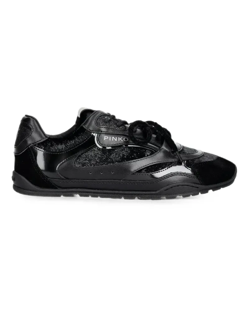Pinko Yulia 01 Sneakers mit Einsätzen - Schwarz Schwarz