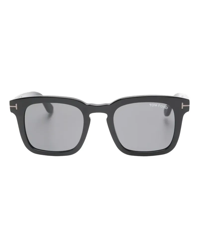 Tom Ford Dax Sonnenbrille mit eckigem Gestell - Schwarz Schwarz