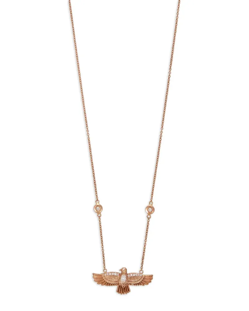Jacquie Aiche 14kt Thunderbird Goldhalskette mit Diamant Gold