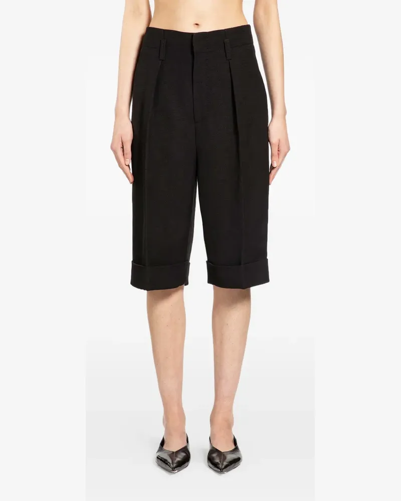 Petar Petrov Klassische Shorts mit Umschlag - Schwarz Schwarz