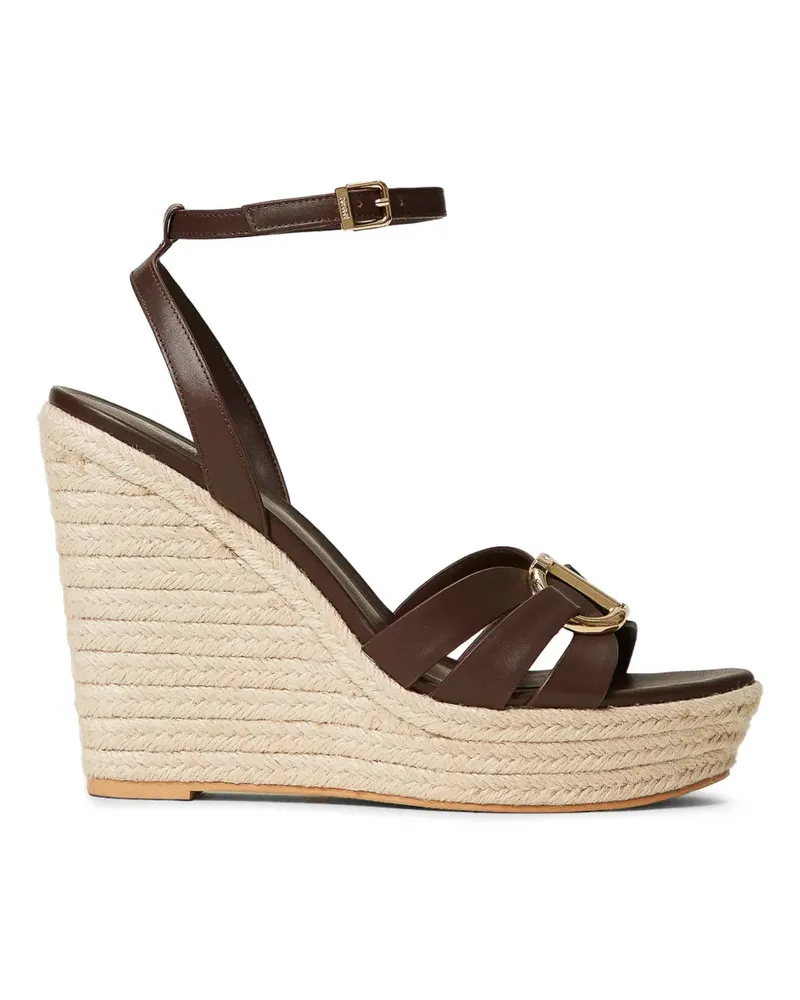 Twin-Set Sandalen mit Logo-Schnalle 130mm - Braun Braun