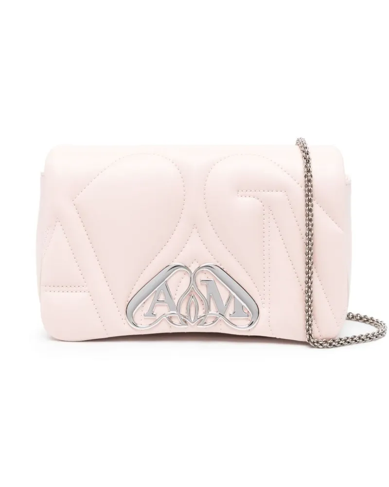 Alexander McQueen Mini The Seal Schultertasche - Rosa Rosa