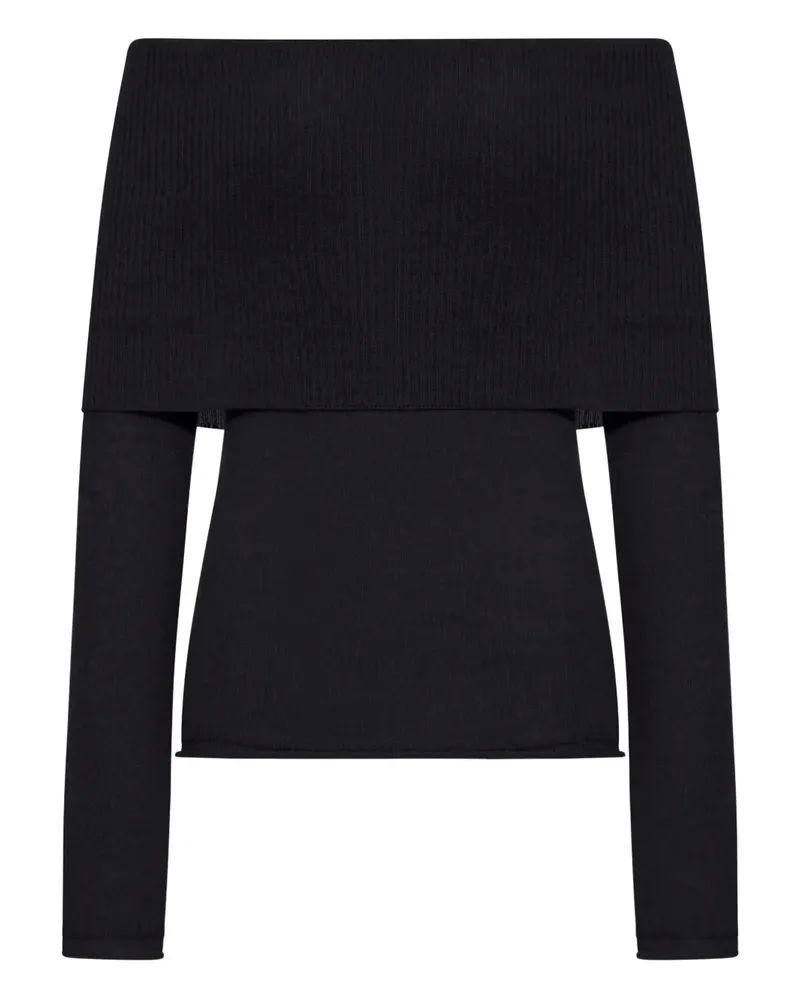 Roberto Collina Gerippter Pullover - Schwarz Schwarz