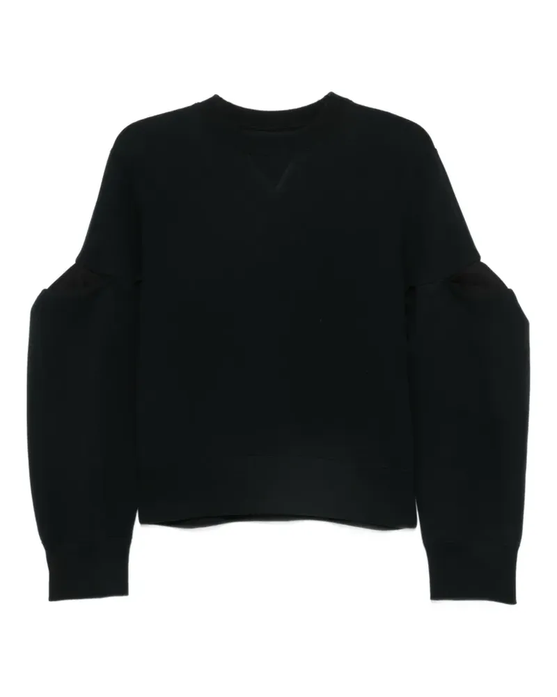 Sacai puff-sleeve sweater - Schwarz Schwarz