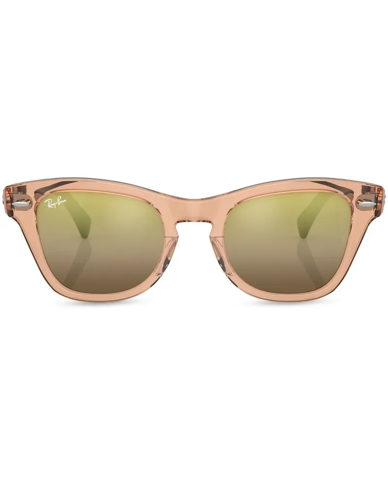 Ray Ban Eckige Sonnenbrille mit Farbverlauf - Braun Braun
