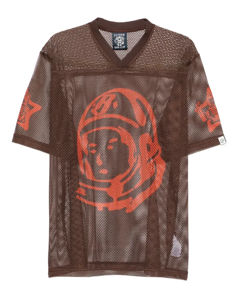 Billionaire Boys Club Astro T-Shirt aus Mesh mit grafischem Detail - Braun Braun