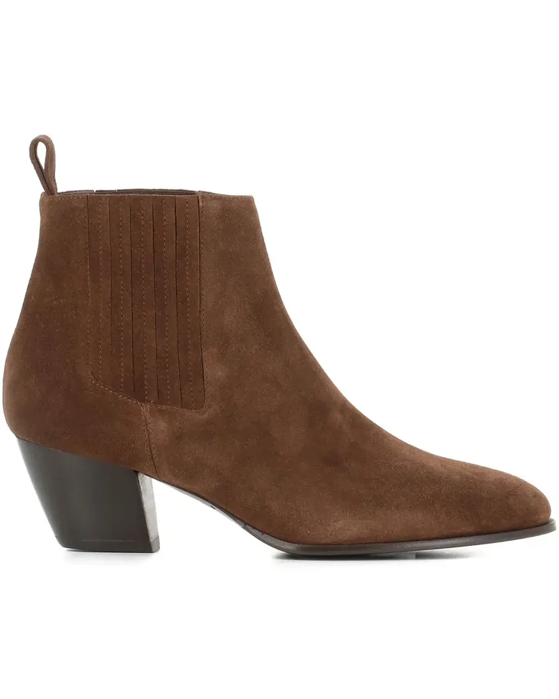 Sergio Levantesi 55mm suede ankle boots - Braun Braun